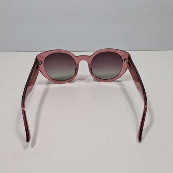 Diff Eyewear Pink Glitter Luna Polarized Sunglasses Oversized Large Modern - Picture 3 of 11